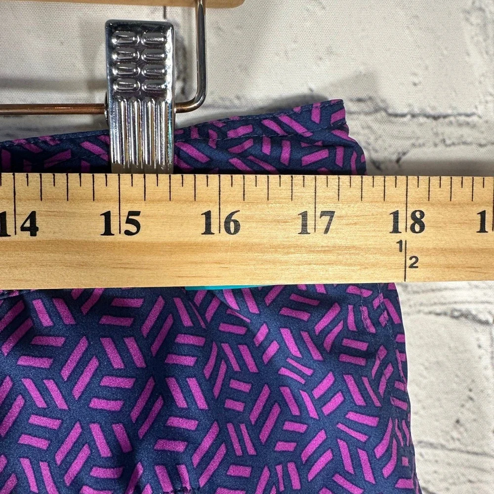 Bonobos Riviera Swim Trunks Mens 33‎ Purple Navy Geometric 9 Inch Board Shorts